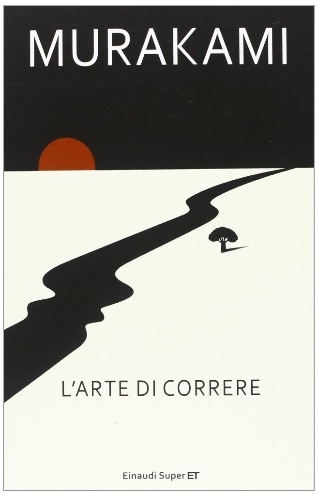 La copertina del libro "L'arte di correre" di Haruki Murakami