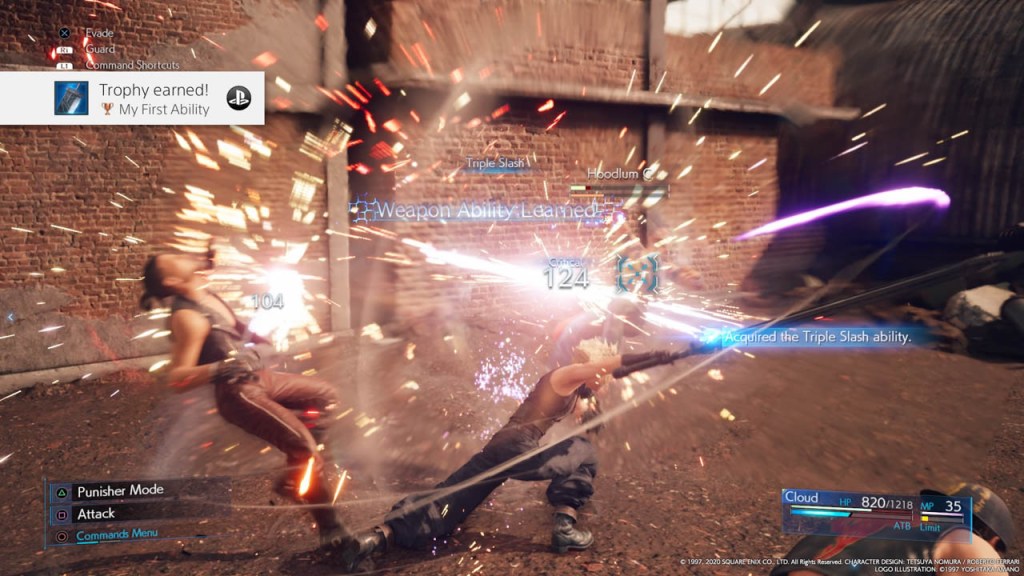 Uno screenshot di Final Fantasy VII Remake