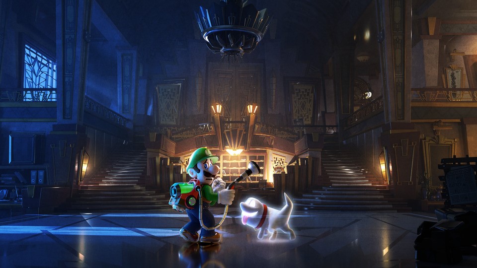 Un artwork di Luigi's Mansion 3
