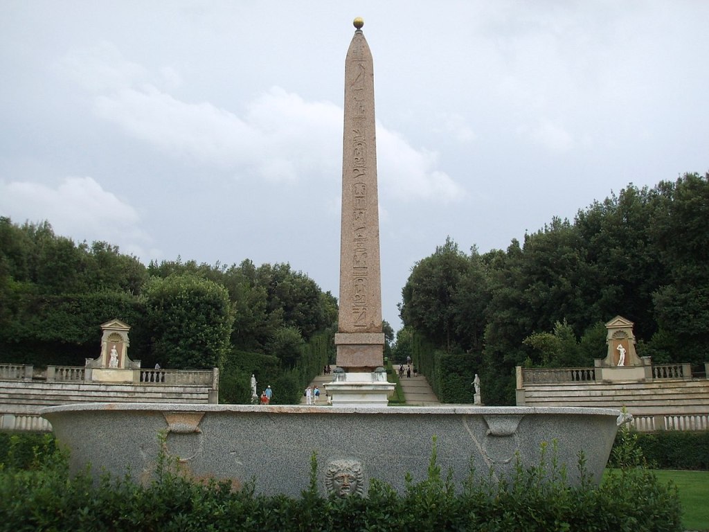 L'obelisco presente nel giardino di Boboli