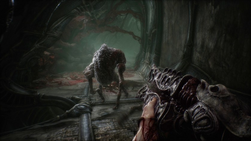Screenshot dal gioco Scorn