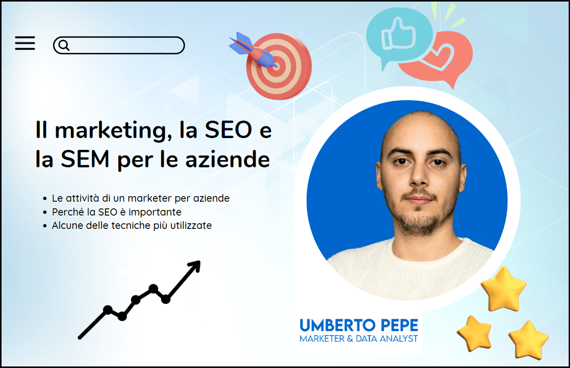 Il marketing, la SEO e la SEM per le aziende ft. Umberto&nbsp;Pepe