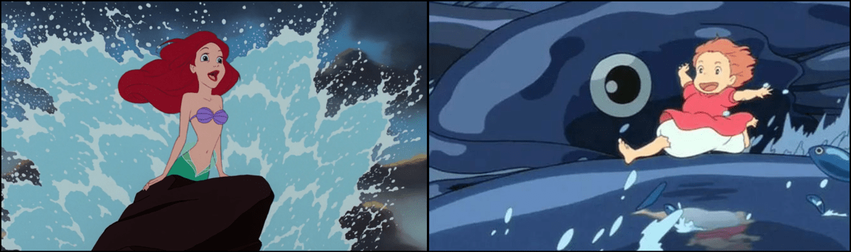 La Sirenetta e Ponyo sulla scogliera: due storie tra terra e&nbsp;mare